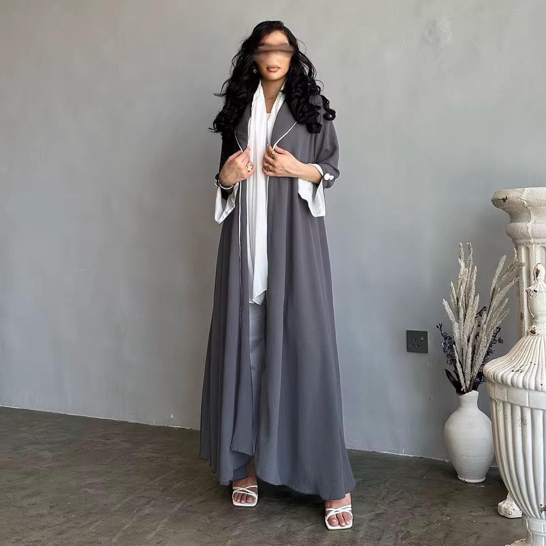 ABAYA DE LUXE - GRIS, ABAYA DUBAI