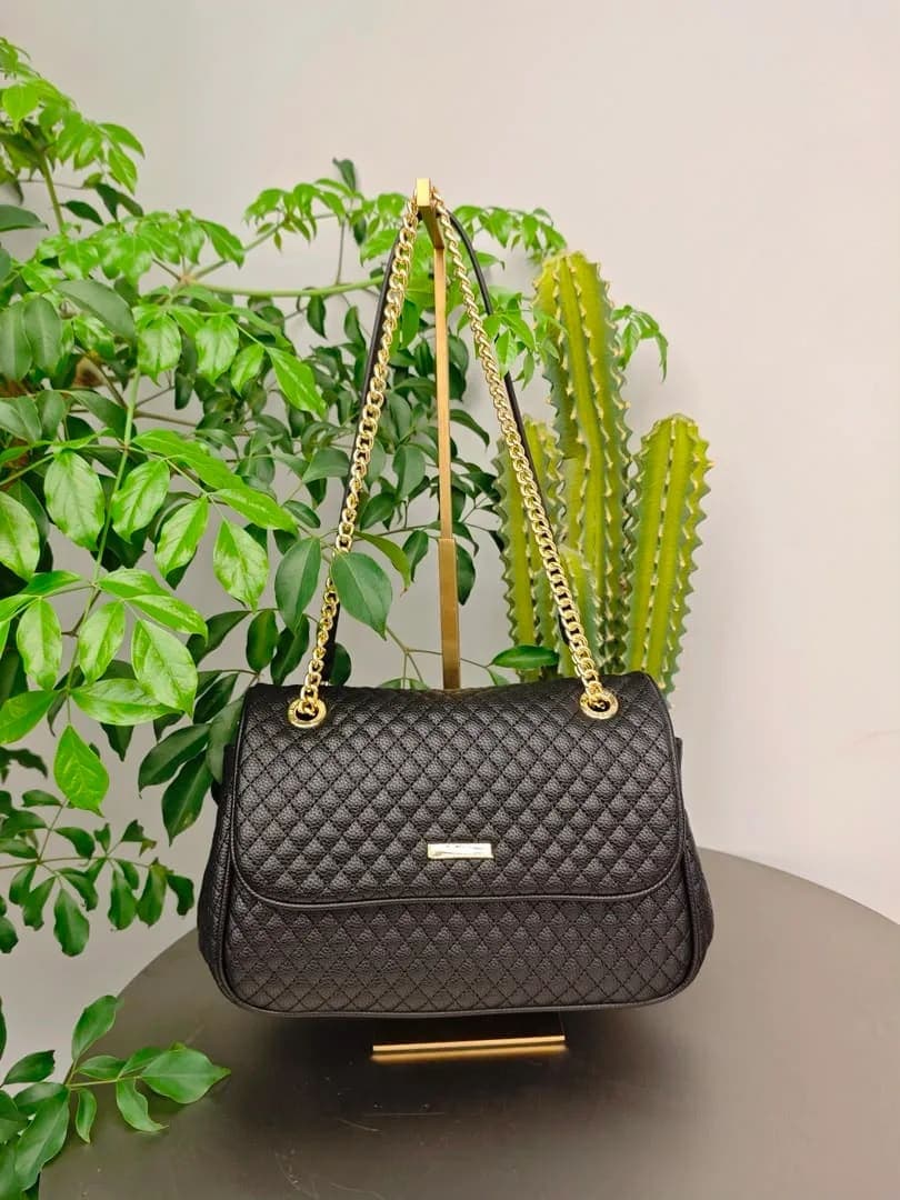 Sac Bandoulière Matelassé Chaîne - Modèle Lucia